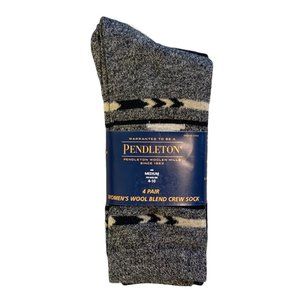 NWT Pendleton Women's Wool Blend Crew Sock 4 Pair